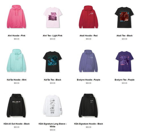 K/DA ALL OUT聯動產品線 轉型服裝廠的創新之路